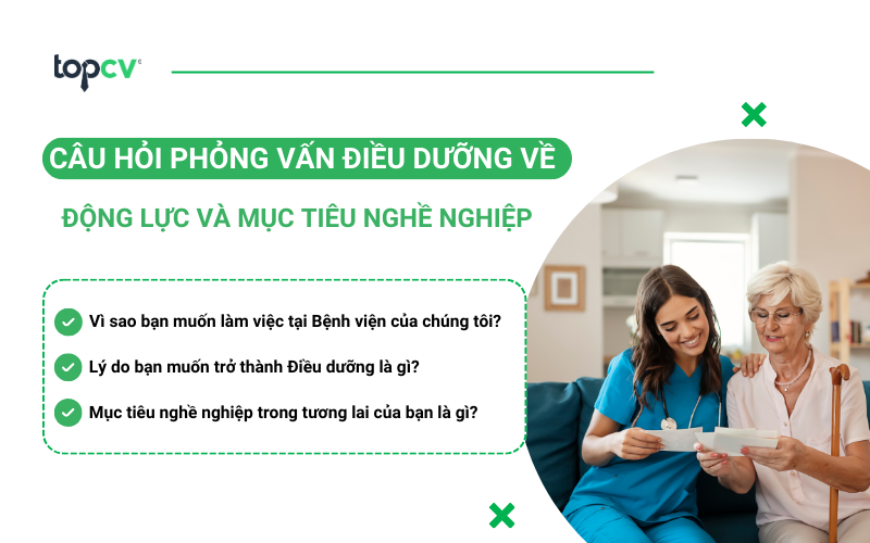 Câu hỏi phỏng vấn Điều dưỡng về động lực và mục tiêu nghề nghiệp
